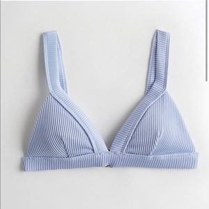 Hollister ribbed bikini blue